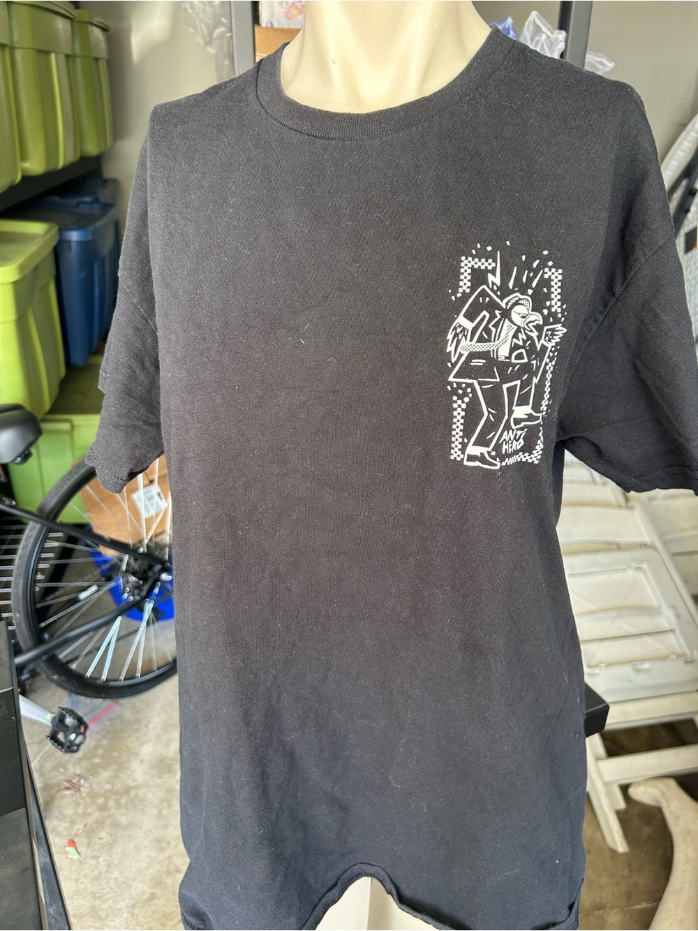 ANTI HERO RUDE BWOY SS TSHIRT medium  BLK WHT